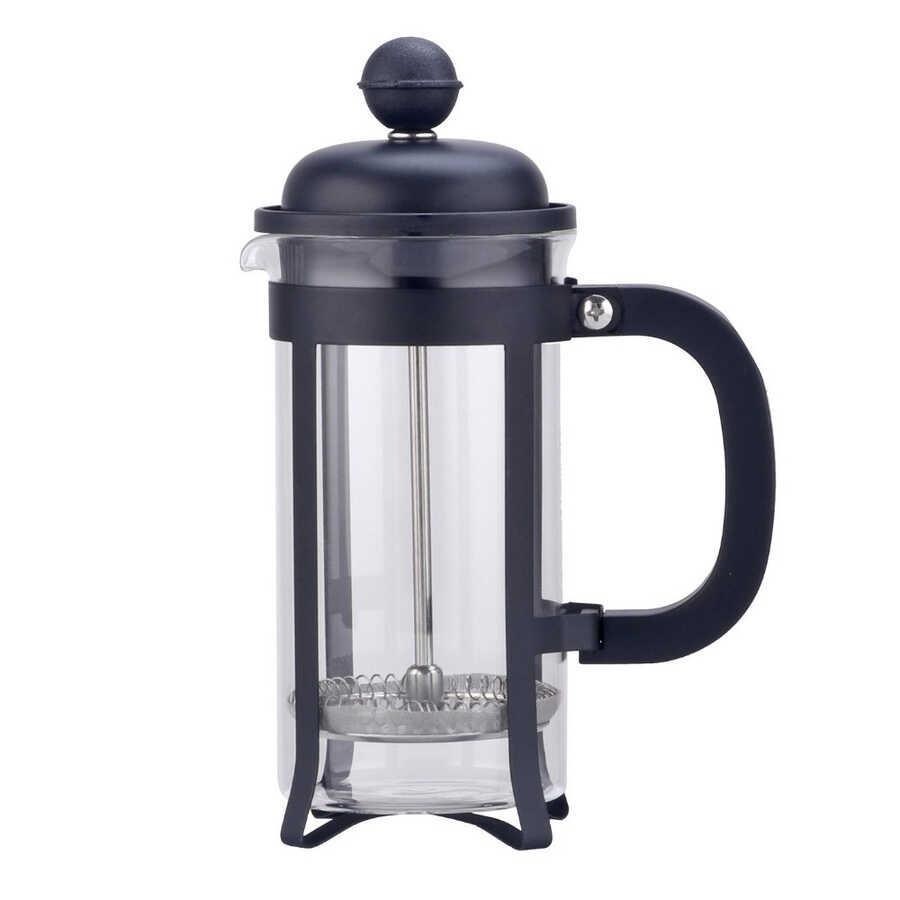 French Press - Kahve ve Bitki Çayı Demleme Ekipmanı (Siyah - METAL-350 ml) French Press - Kahve ve Bitki Çayı Demleme Ekipmanı (Siyah - METAL-350 ml)