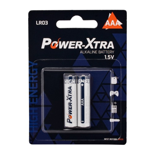 PowerXtra LR03/AAA Size Alkaline Pil 2li Blister 900869503236