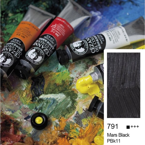 Cezanne Extra Fine Yağlı Boya 45 Ml Mars Black 791 Sanat Marketim