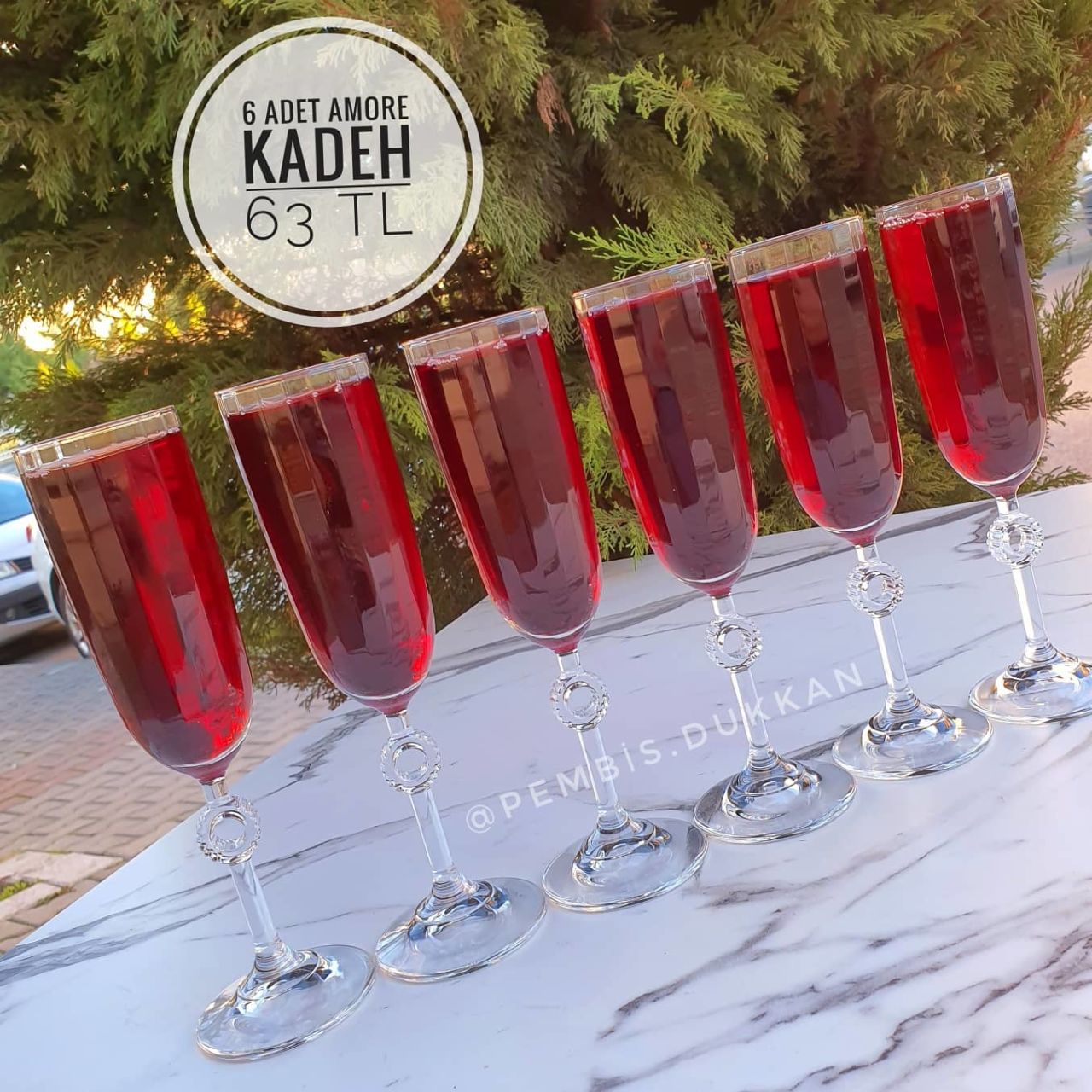 Pembiş Dükkan 6lı Amore Kahve Yanı Kadeh