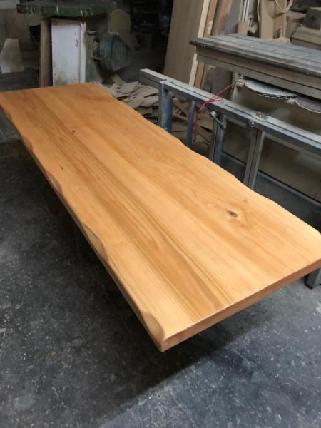 Naturel Ahsap Masa Agac Dekor Konsept Adkwood