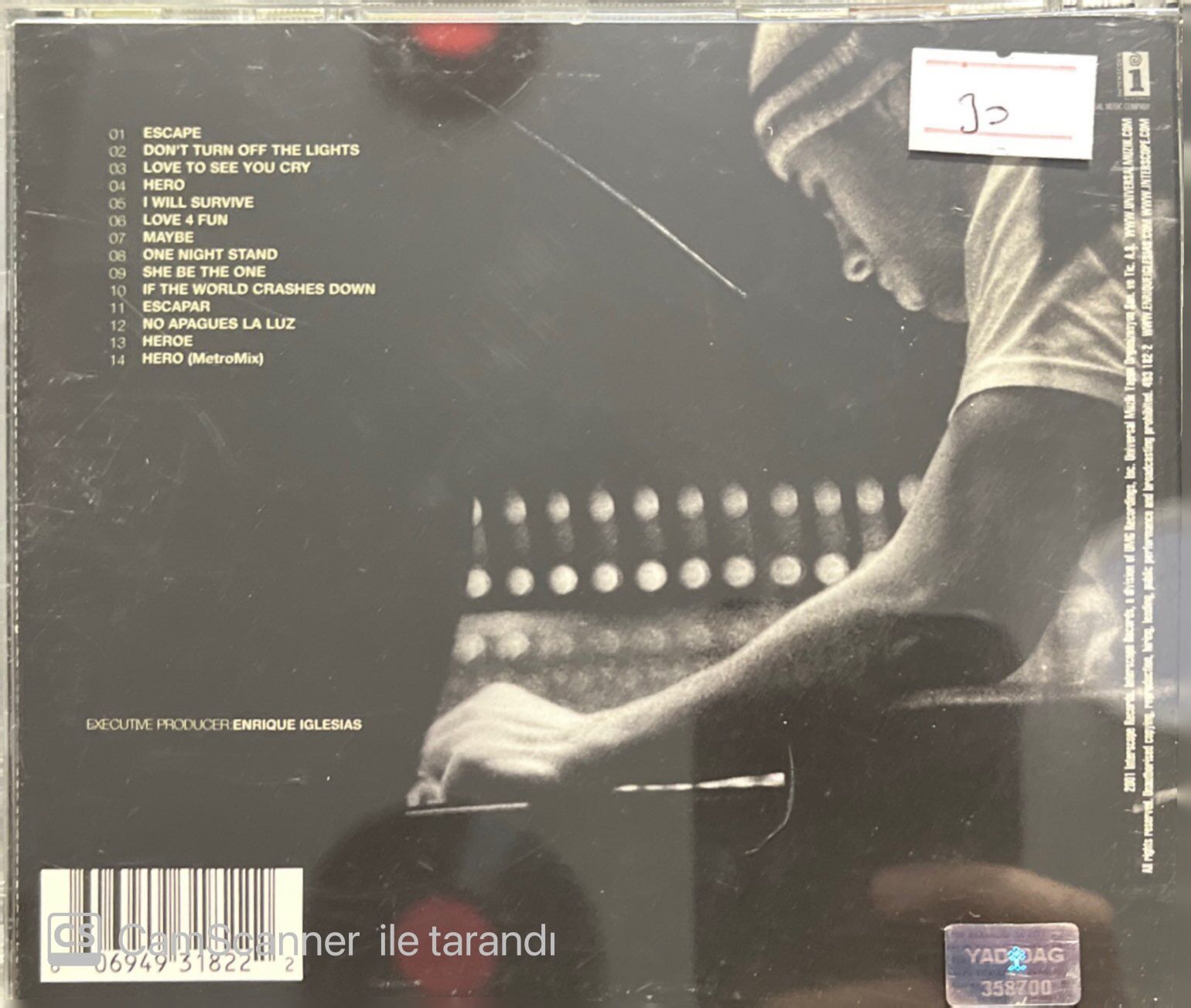 Enrique Iglesias Escape CD