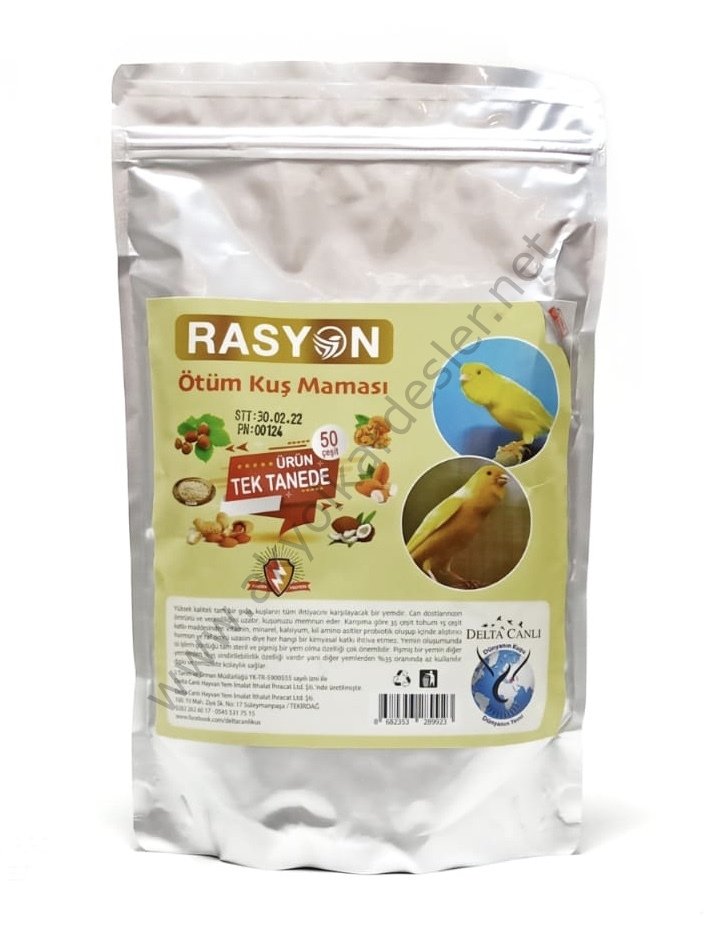 Rasyon Rasyon Ötüm Kuş Maması 450gr Mamalar