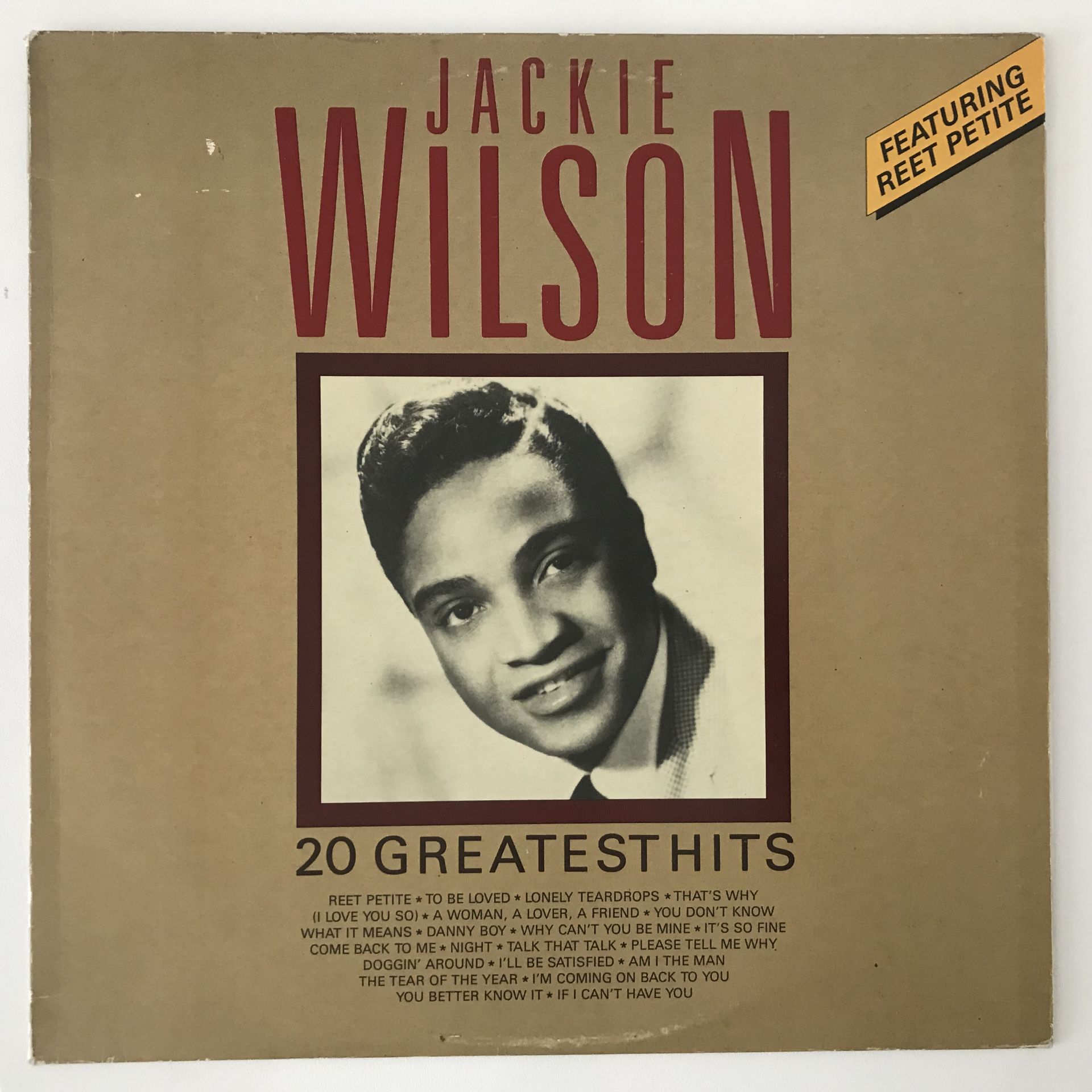 Jackie Wilson ‎– 20 Greatest Hits Plak, CD, DVD Satın Al