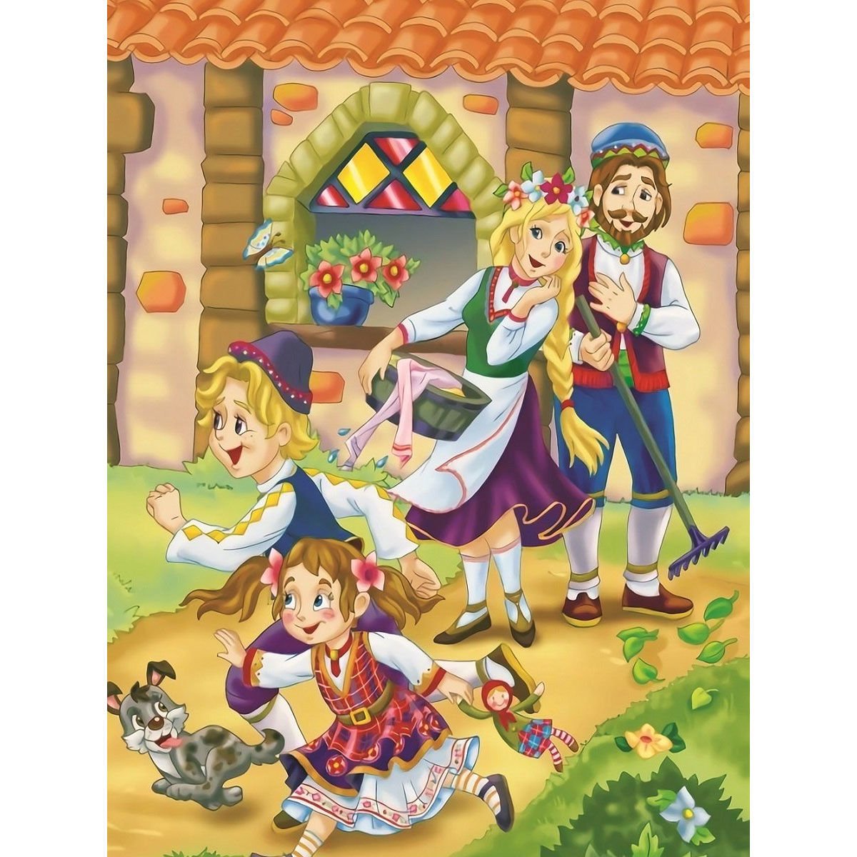 5658 Mutlu Aile -150 Parça Art Puzzle