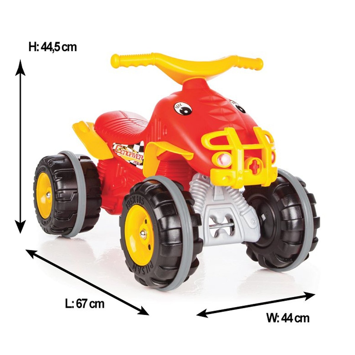 07 810-K Cenk Pedallı Kırmızı ATV