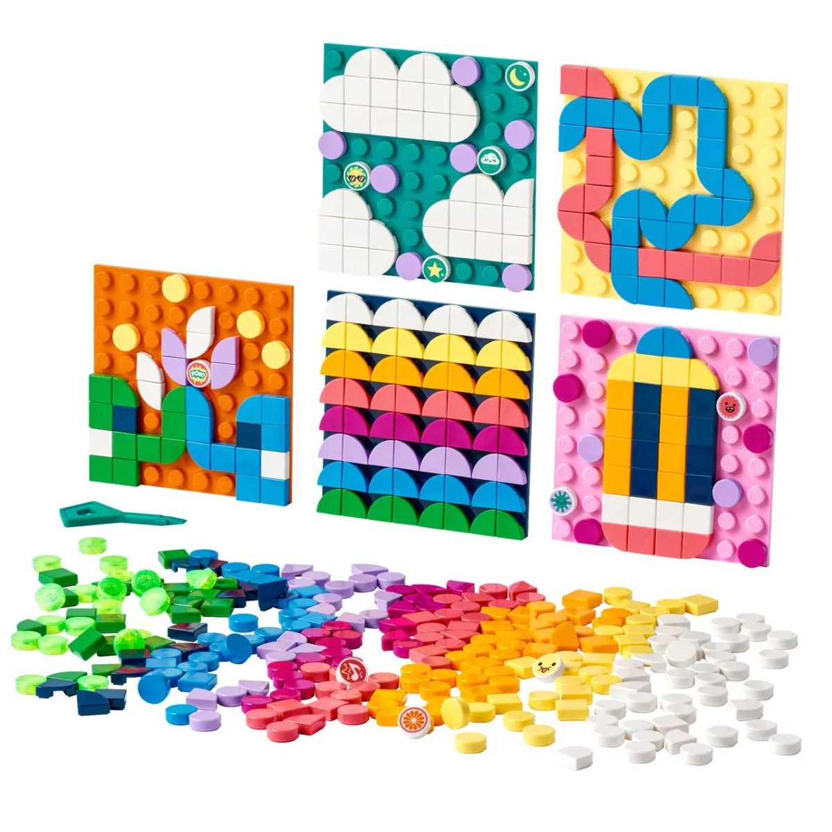 Lego Dots 41957 Yapıştırılabilir Kare Parçalar Mega Paket, 486 parça 