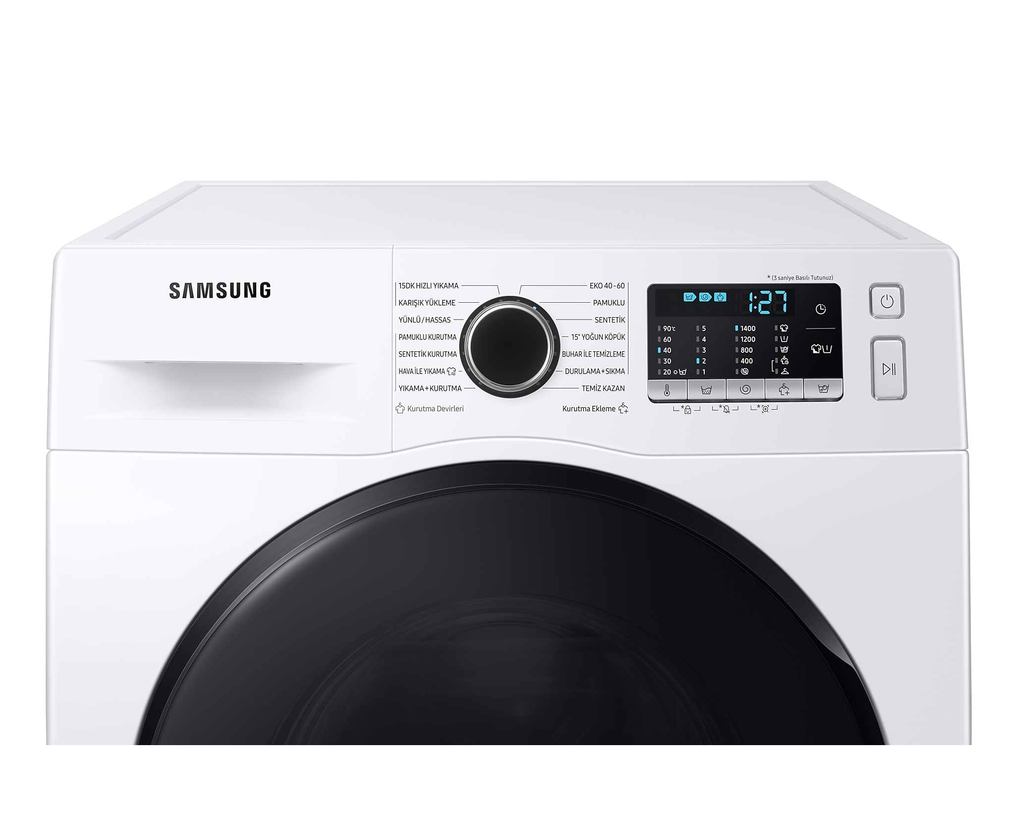 Samsung WD90TA046BE1AH Air Wash 1400 Devir 9 Kg / 6 Kg Kurutmalı ...