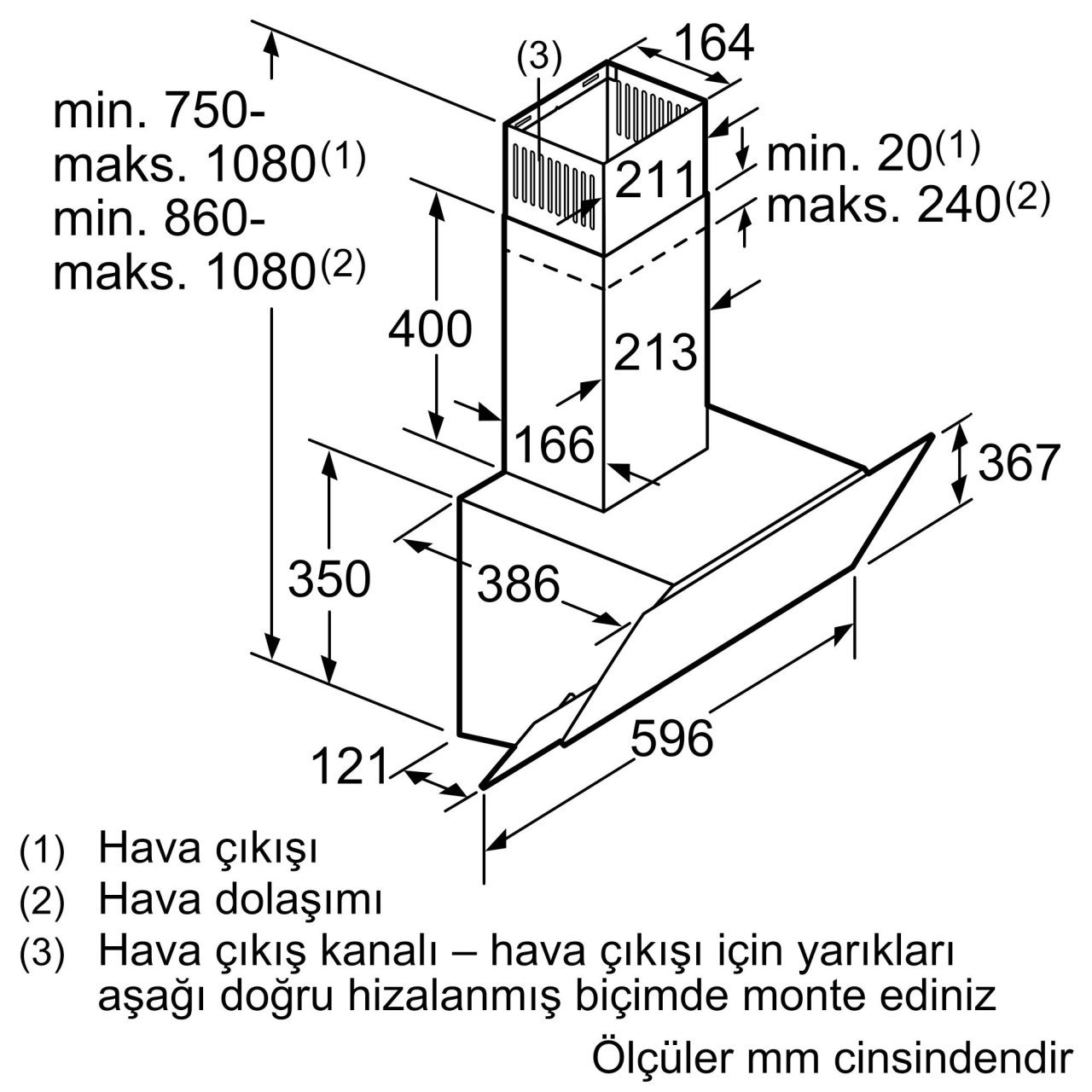 Siemens Lc65kaj60t 60 Cm Siyah Cam Davlumbaz Siemens Beyaz Esya