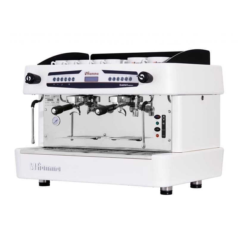 Fiamma Quadrant 2 DSP TC Espresso Coffee Machine, 2 Groups, White
