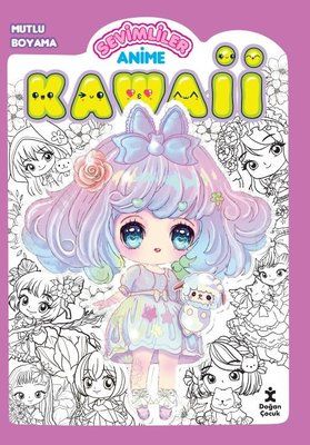 Kawaii Anime Mutlu Boyama 1 Mor Kolektif Kitap 15 İDEGO'da
