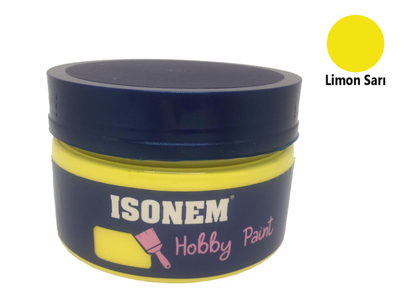 Isonem Hobby Paint Akrilik Boya 350 ml - Limon Sarısı