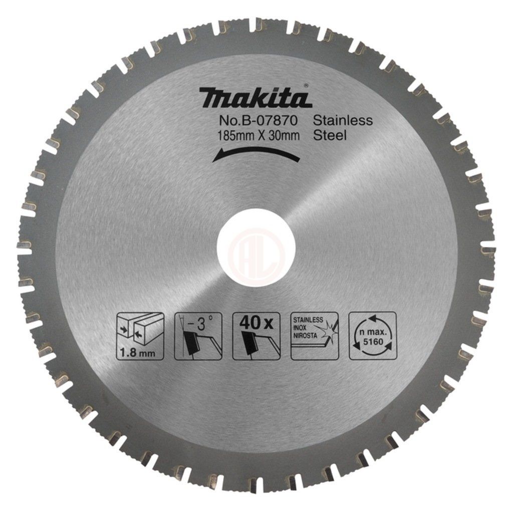 Makita B-07870 METAL KESME DAİRE TESTERE 185x30 MM 40 DİŞ - MAAB07870 ...