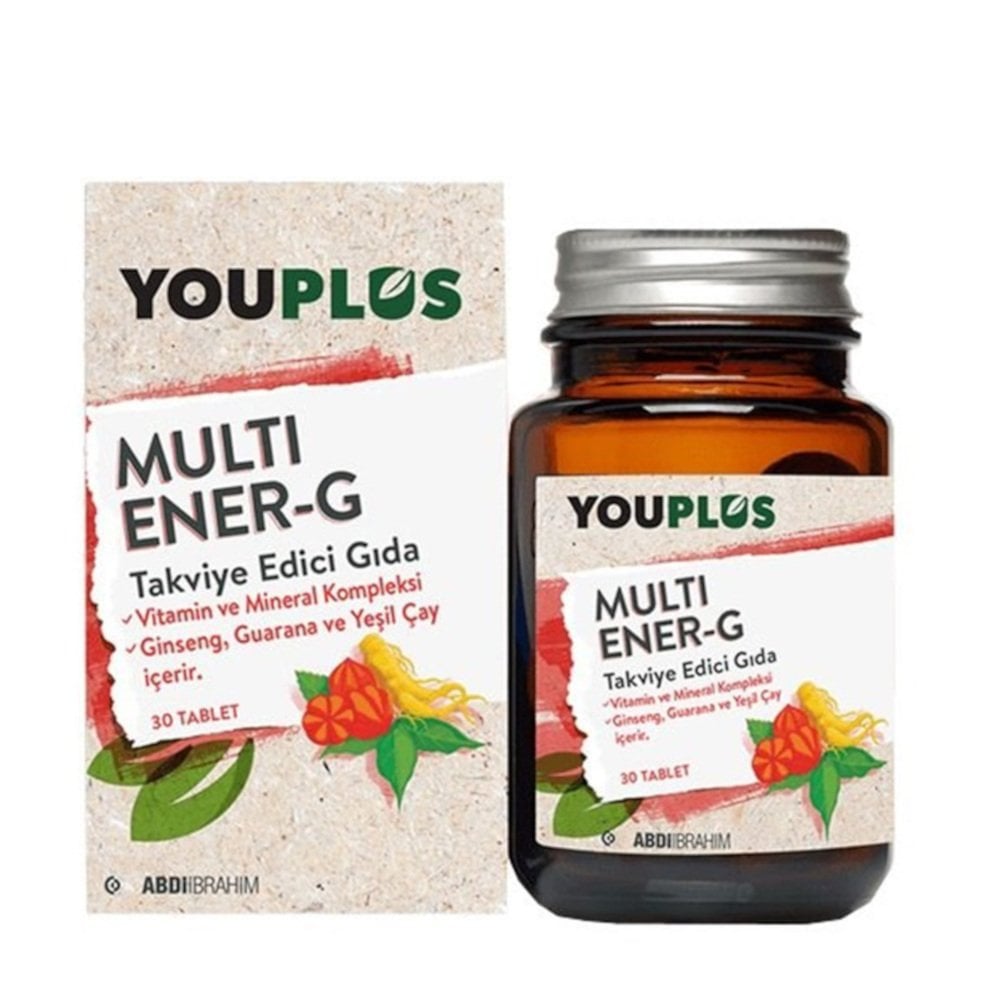 Youplus Multi Ener-G Vitamin ve Mineral Kompleksi 30 Tablet Youplus Multi Ener-G Vitamin ve Mineral Kompleksi 30 Tablet