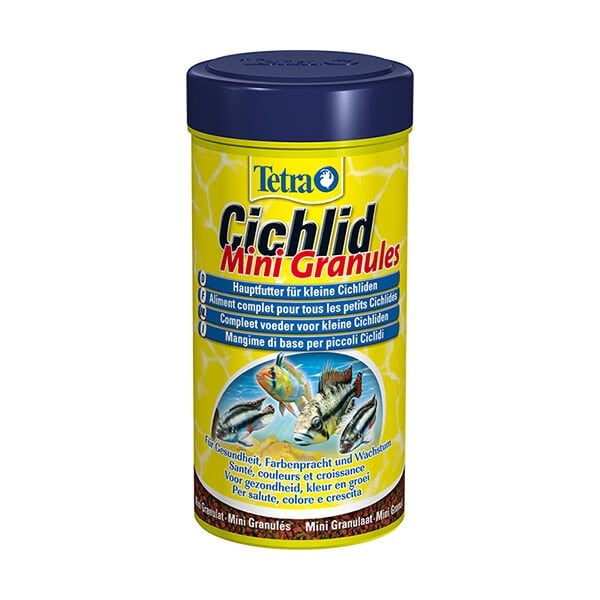 Tetra Cichlid Mini Granules Akvaryum Balık Yemi 250 Ml