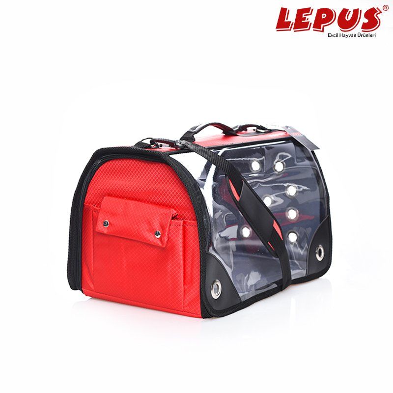 Lepus Şeffaf Fly Bag Kırmızı L 28x45x28h cm