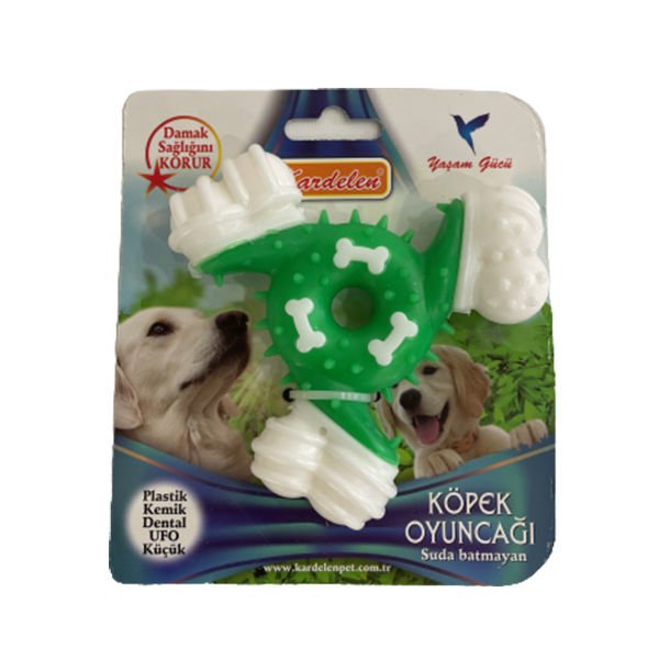Petpretty Plastik Kemik Ağız ve Diş Sağlığı İçin Köpek Oyuncağı Yeşil