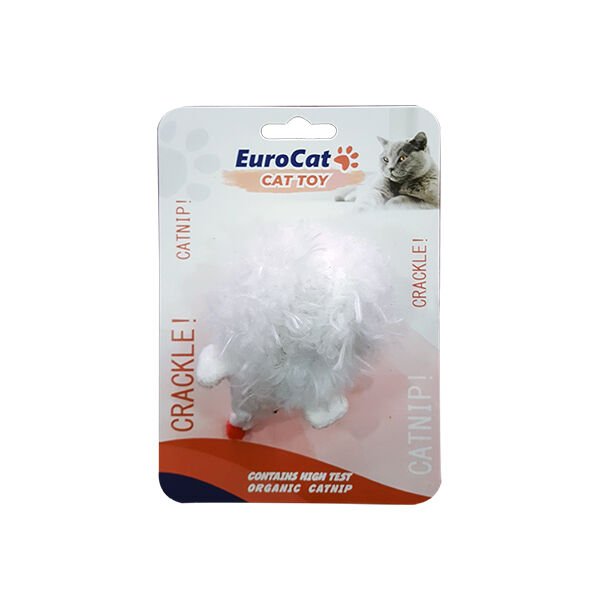 Eurocat Beyaz Fare Kedi Oyuncağı