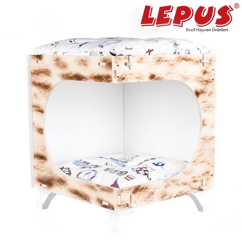 Lepus Küre Max Kedi Yuvası Krem 40x45x50h cm