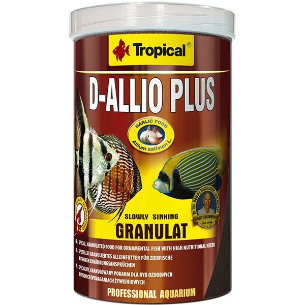 Tropical D-Allio Plus Granulat Discus Balıklar İçin Sarımsaklı Granül Balık Yemi 250 Ml 150 Gr