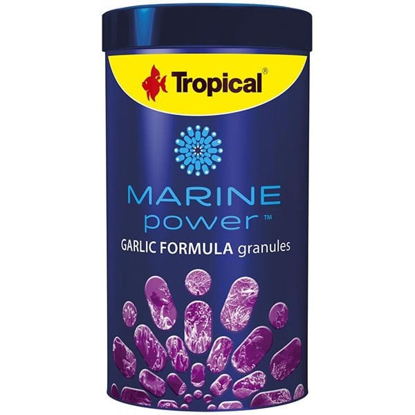 Tropical Marine Power Garlic Formula Granules Deniz Balıkları İçin Sarımsak Katkılı Balık Yemi 250 Ml 150 Gr