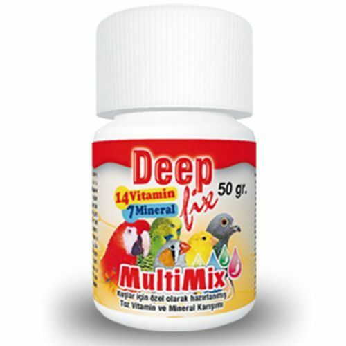 Deep Fix Multi Mix Kafes Kuşlari Için Toz Vitamin Ve Mineral Karişimi 50 Gr