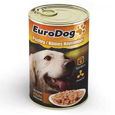 Eurodog Kümes Hayvanlı Yetişkin Köpek Konservesi 415 Gr