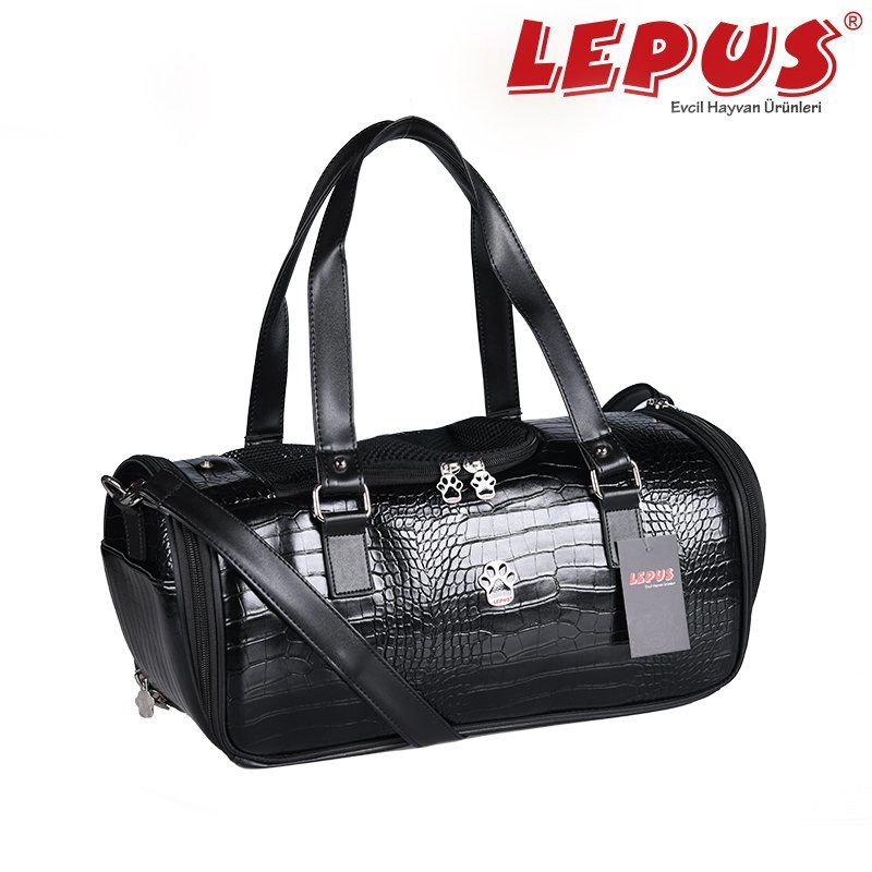 Lepus Kedi ve Köpek İçin Duffle Bag Siyah 3x23x46h cm
