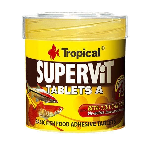 Tropical Süpervit Tablets A Yapışan Tablet Balık Yemi 50 Ml 36 Gr