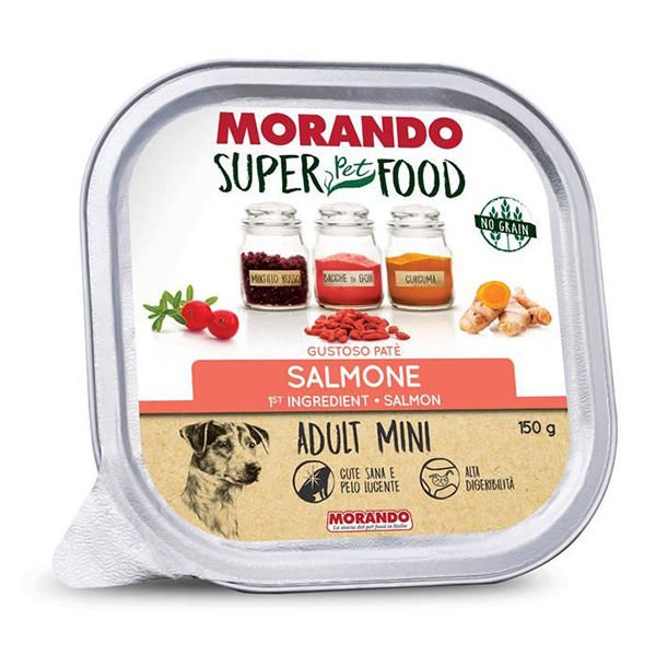 Morando Super Food Somonlu Küçük Irk Pate Yetişkin Köpek Konservesi 150 Gr