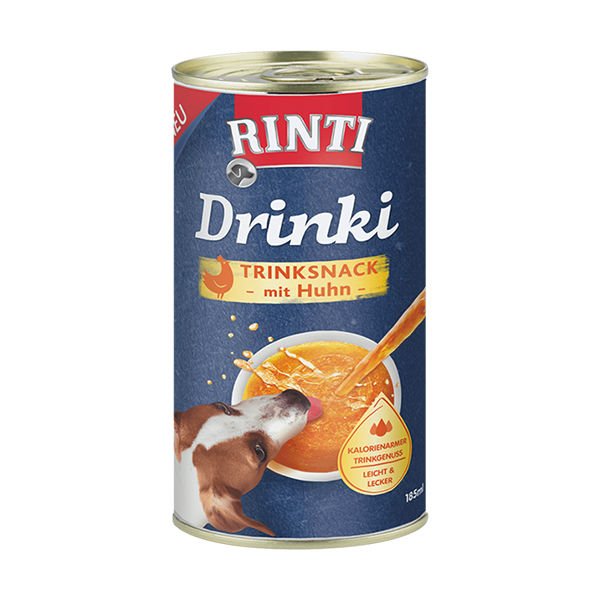 Rinti Drinki Sağlıklı ve Doğal Taze Tavuklu Besleyici Köpek Çorbası 185 Ml