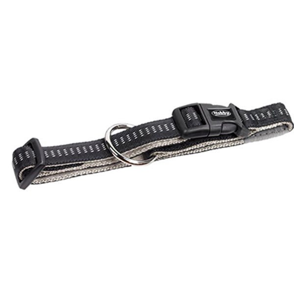Nobby Soft Grip Emniyet Kilitli Köpek Boyun Tasması 25-35 cm X 15 mm - Siyah