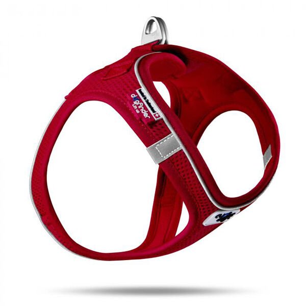 Curli Magnetic Vest Köpek Göğüs Tasması Air-Mesh Kırmızı XS 35-40 Cm