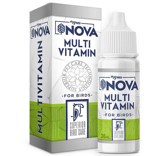 Nova Multi Vitamin Kafes Kuşları İçin Vitamin ve Mineral Takviyesi 30 Ml