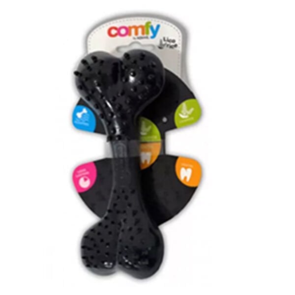 Aquael Comfy Dental Meyanköklü Köpek Kemik Oyuncağı Siyah 12.5 Cm