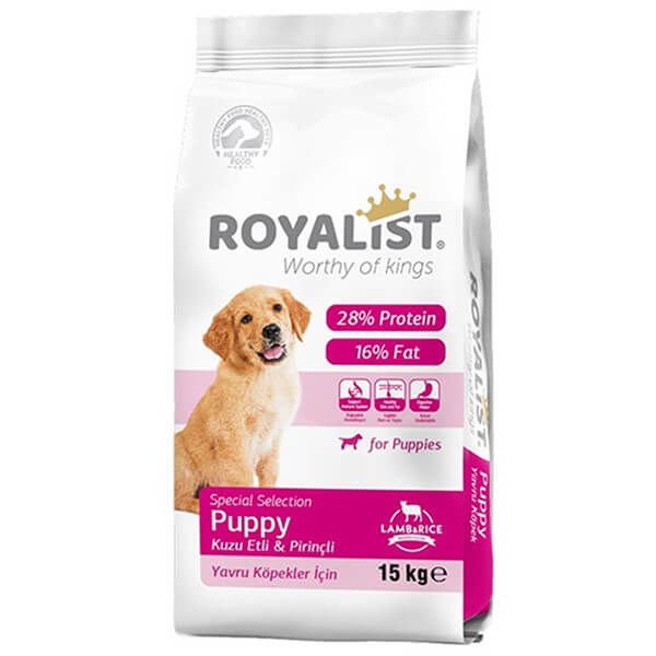 Royalist Premium Kuzu Etli ve Pirinçli Yavru Köpek Maması 15 Kg