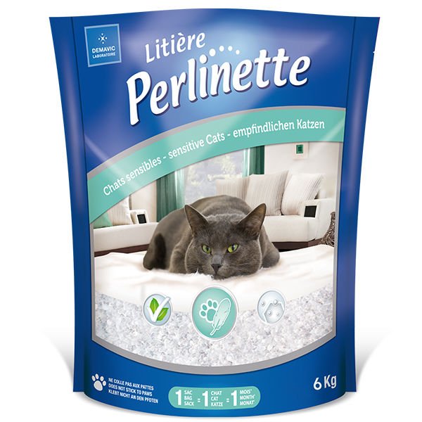 Perlinette Cat Adult Sensitive Hassas Kristal Kedi Kumu 6 Kg 14.8 Lt
