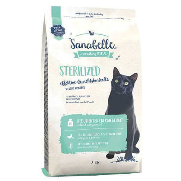 Sanabelle Sterilized Kısırlaştırılmış Tahılsız Kedi Maması 2 Kg