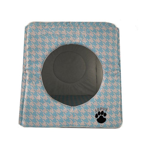 Lepus Küp Yuva Küçük Irk Köpek Ve Kedi Yatağı Mavi 45x45x45 Cm