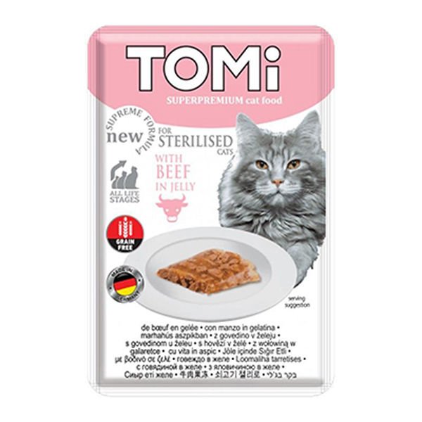 Tomi Dana Etli Pouch Kısırlaştırılmış Konserve Kedi Maması 85 Gr