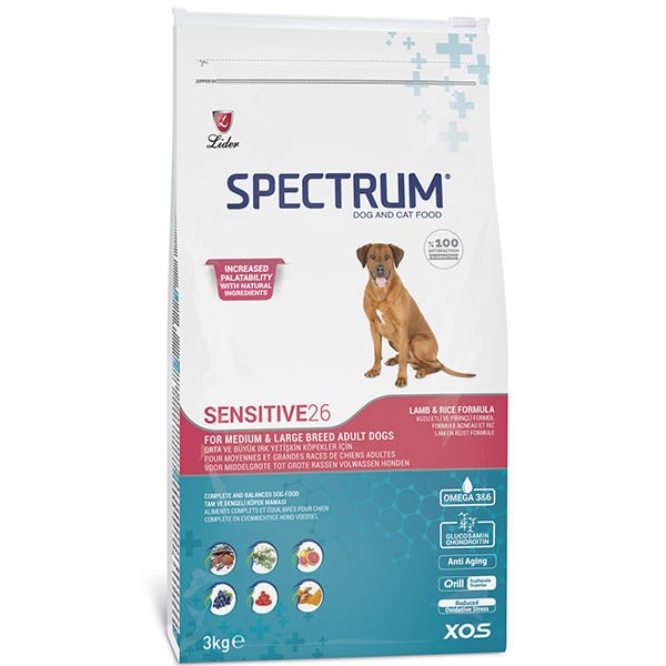 Spectrum Adult Sensitive26 Hipoalerjenik Kuzu Etli Hassas Yetişkin Köpek Maması 3 Kg