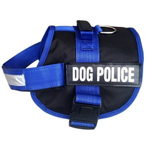 Dog Police Köpek Göğüs Tasması Küçük Mavi