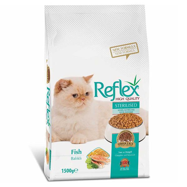 Reflex Balıklı Kısırlaştırılmış Yetişkin Kedi Maması 1.5 Kg