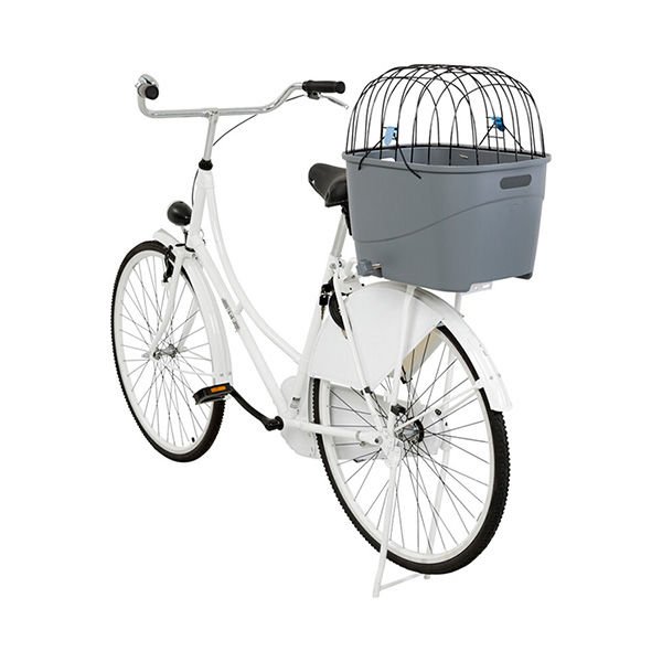 Trixie Köpek İçin Bisiklet Arkası Sepeti Plastik ve Metal 36x47x46h Cm Gri