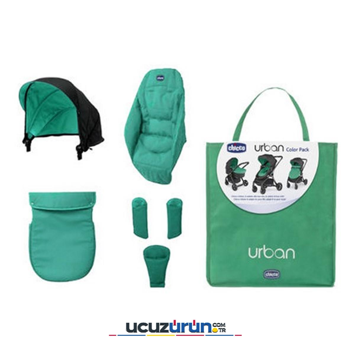 Chicco Urban Renk Paketi (Green Wave) Bebek Arabası Kılıfı