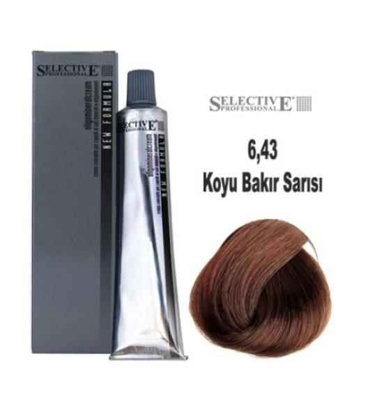 Selective Professional Tube Hair Color  Dark Copper Blonde 60 ml |  Karcı Cosmetic and Hairdresser Supplies