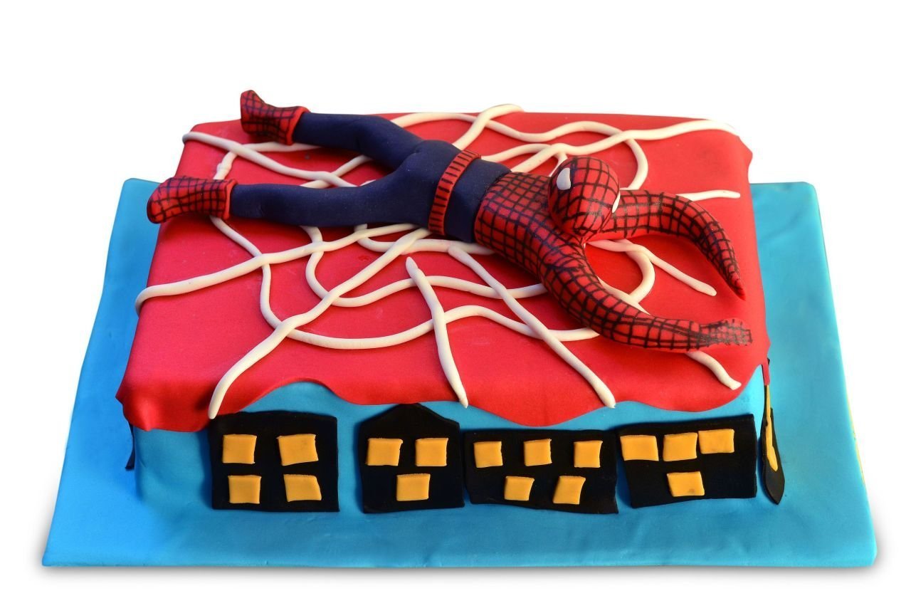 SPİDERMAN ŞEKER HAMURLU PASTA Yaş Pastalar
