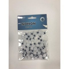 Notton Oynar Göz 10Mm 100 Adetli Siyah Nt-6025