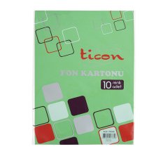 Ticon Fon Kartonu 25X35 Cm 10'Lu  Karışık Paket