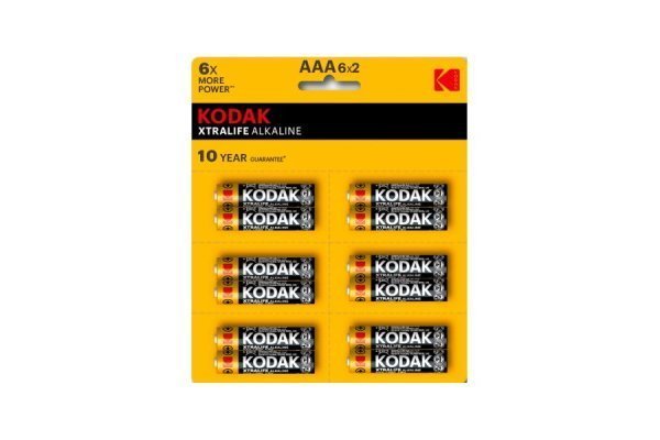 Kodak AAA Xtralife Alkaline İnce Kalem Pil 12li Kartela